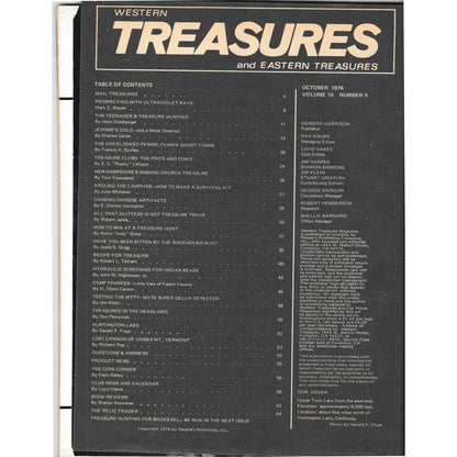 Western Treasures and Eastern Treasures Magazine Metal Detecting Oct 1976 M3
