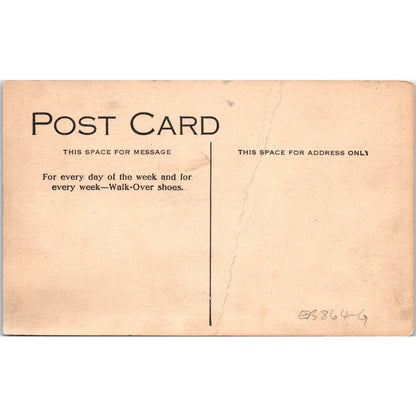 Walk-Over Shoes A. Pilgrim Sabbath c1910 Advertising Postcard P1-14