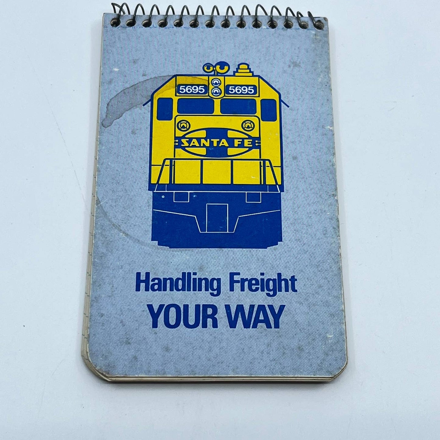 1970s Santa Fe Railway Promo Notepad Map Handling Freight Your Way SC7