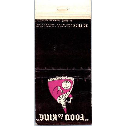 The Brown Palace Hotel Denver CO Advertising Matchbook Cover SA1-M11