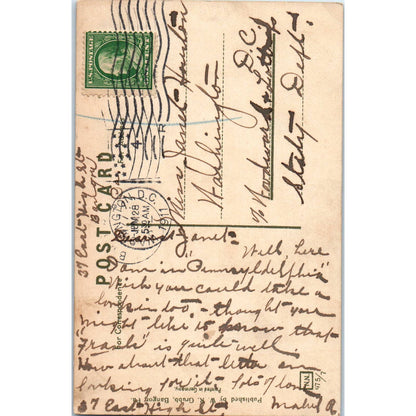 1911 Postcard Real Estate Building, Bangor PA TD8-P2