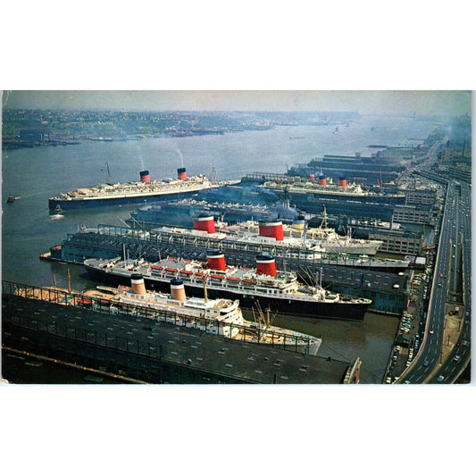 The Port of New York 1966 - Original Postcard TJ9-P1