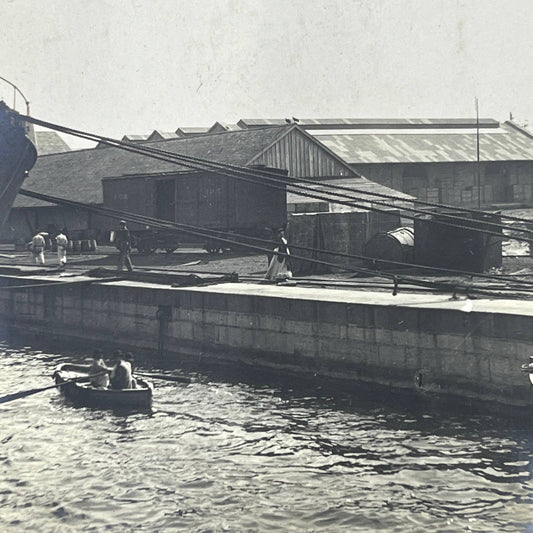 1903 Original Photo Wharf Warehouses of the Cia. Mexicana de Navagacion S.A. AC7