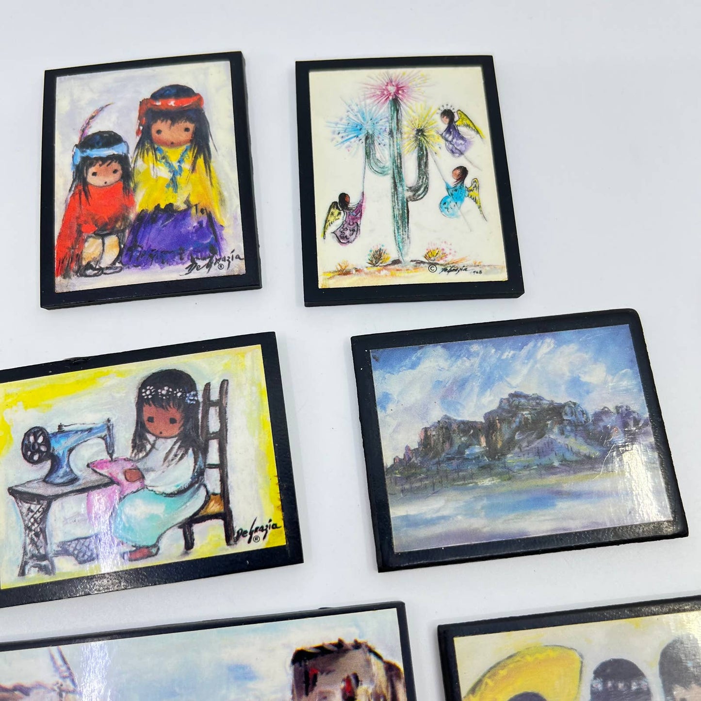 Lot of 10 Miniature Ettore Ted DeGrazia Prints TF5