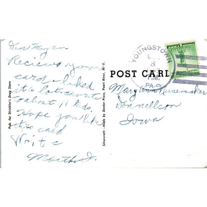 Vintage Postcard Weldon Street Looking East Latrobe Pennsylvania TI1-1