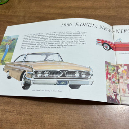 1960 Ford Edsel Color Promo Booklet New Nifty Thrifty 12pg B2