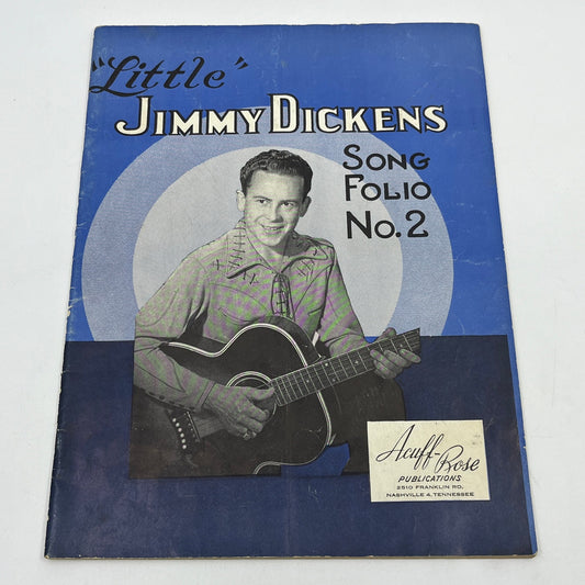 Original Little Jimmy Dickens Song Folio No. 2 Grand 'Ole Opry V37-3