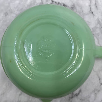 Vintage Fire King Jadeite 2 Spout Skillet Batter Bowl 6" NICE TD6