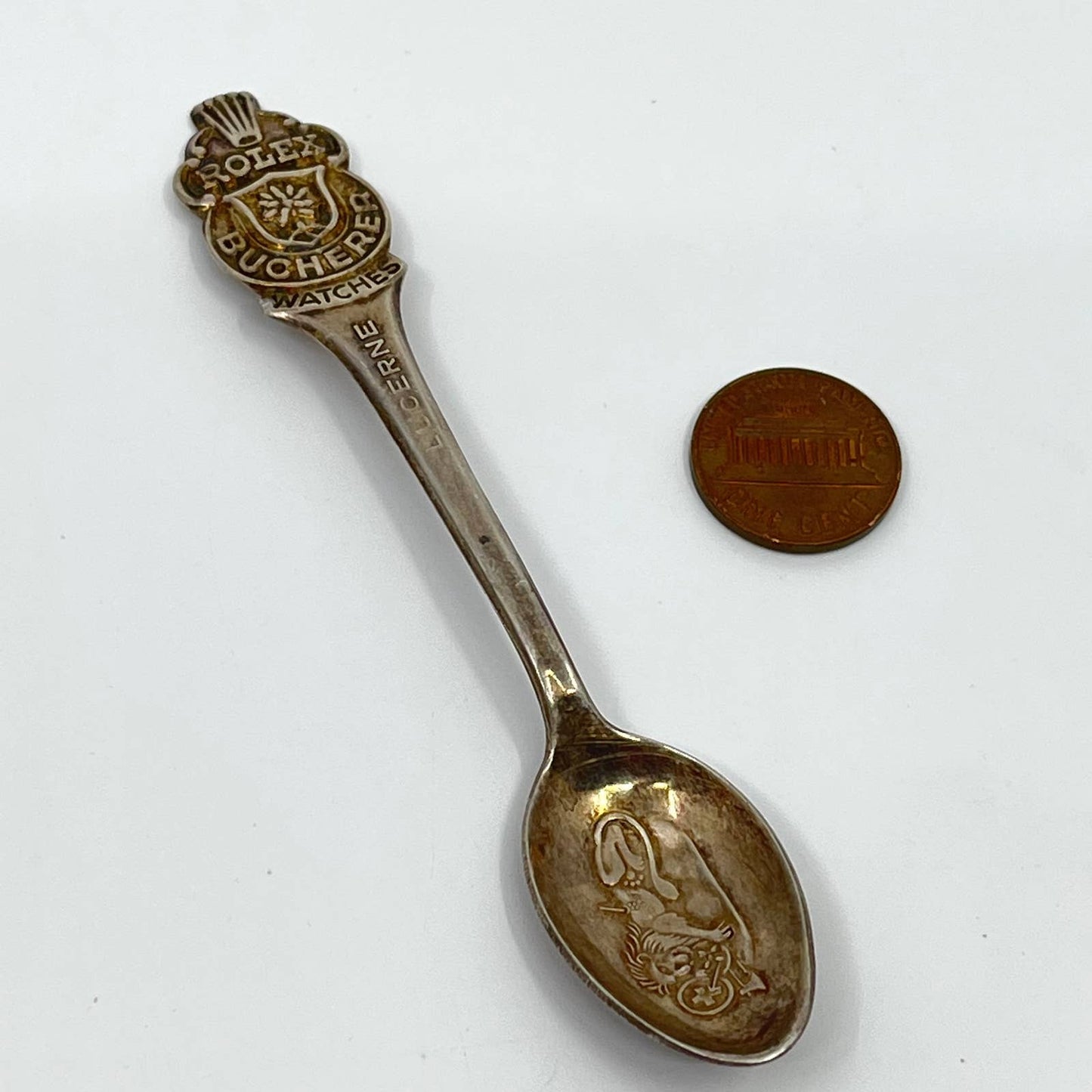 Vintage ROLEX Spoon Collectible  Bucherer Watches Lucerne Lion SC4