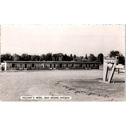 Tulloch's Motel Iron Bridge Ontario - Original Postcard P3-4