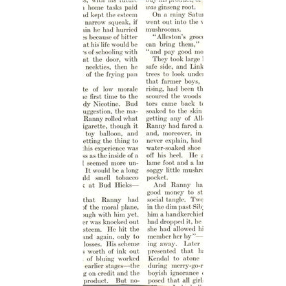 Ranny Rolled What He Believed to be a Cigarette 1921 Original Illustration TJ7-S