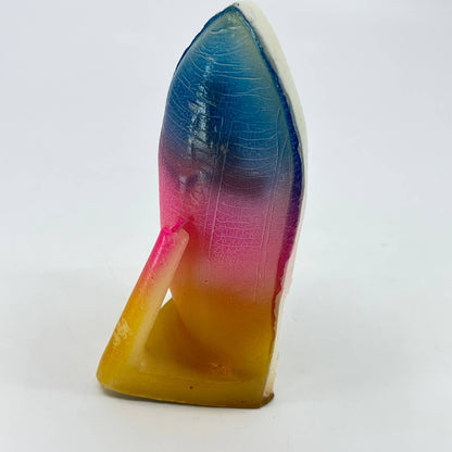 1950s Gurley Novelty Candle Easter Church window Angel Praying at Cross TE7