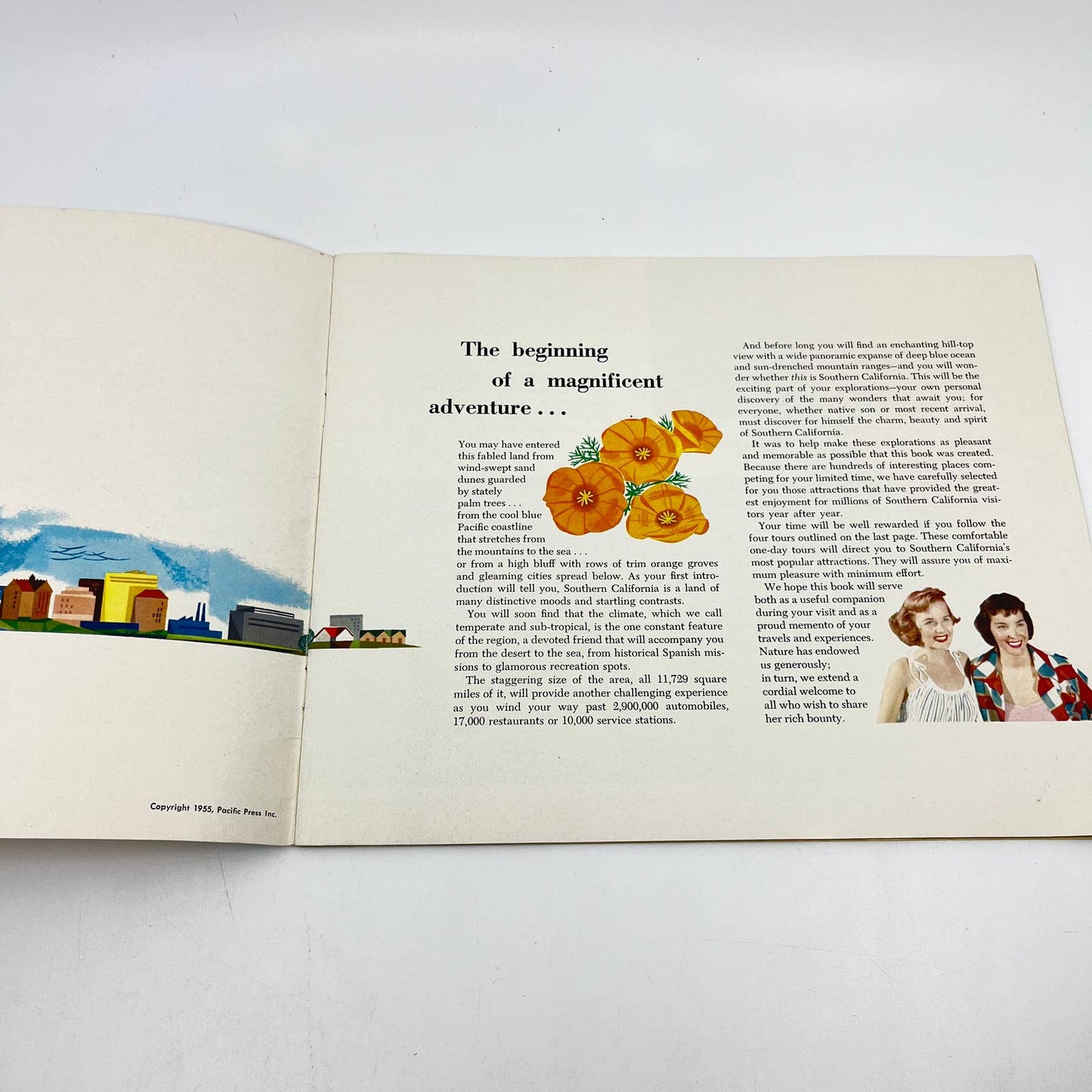 1955 Explore Southern California Travel Brochure American Airlines Promo TE3