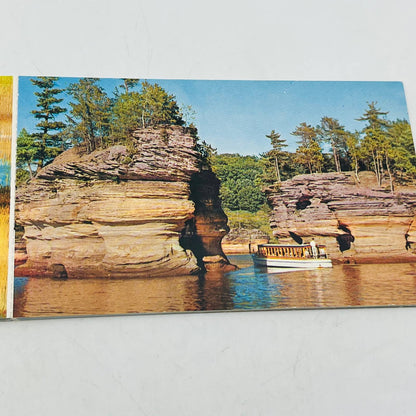 Vintage 1950s Lower Wisconsin Dells WI Souvenir Postcard Book BA4