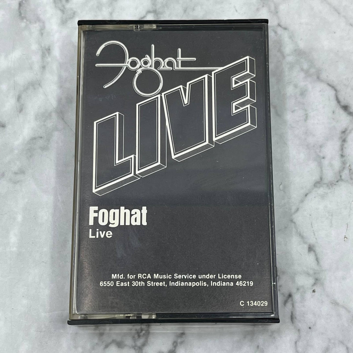 FOGHAT Foghat Live 1977 Bearsville Records Cassette Tape TB5-10