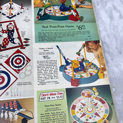 Sears Christmas Wish Book Catalog 1971 Toys Gifts Dolls Barbie GI Joe Clothes S3