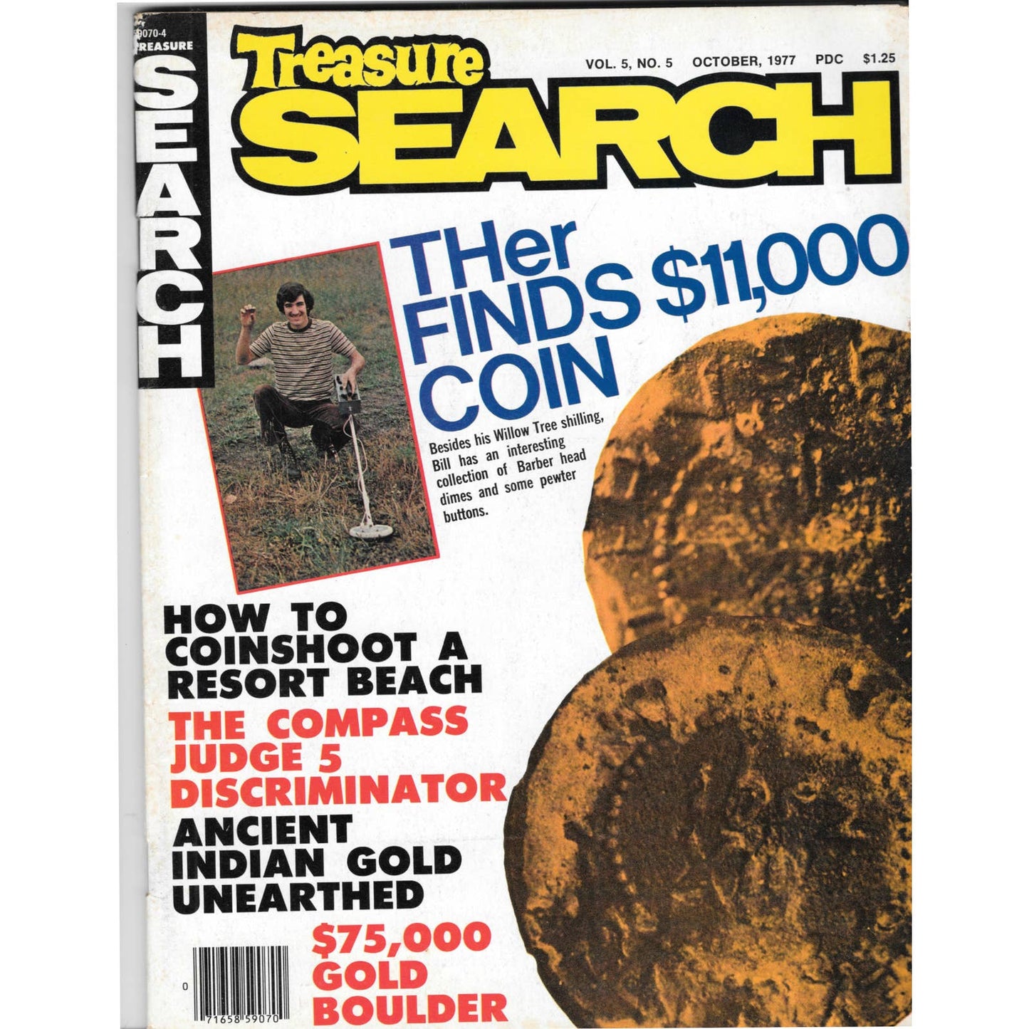 Treasure Search Magazine - Treasure Hunting Metal Detecting Oct 1977 M3