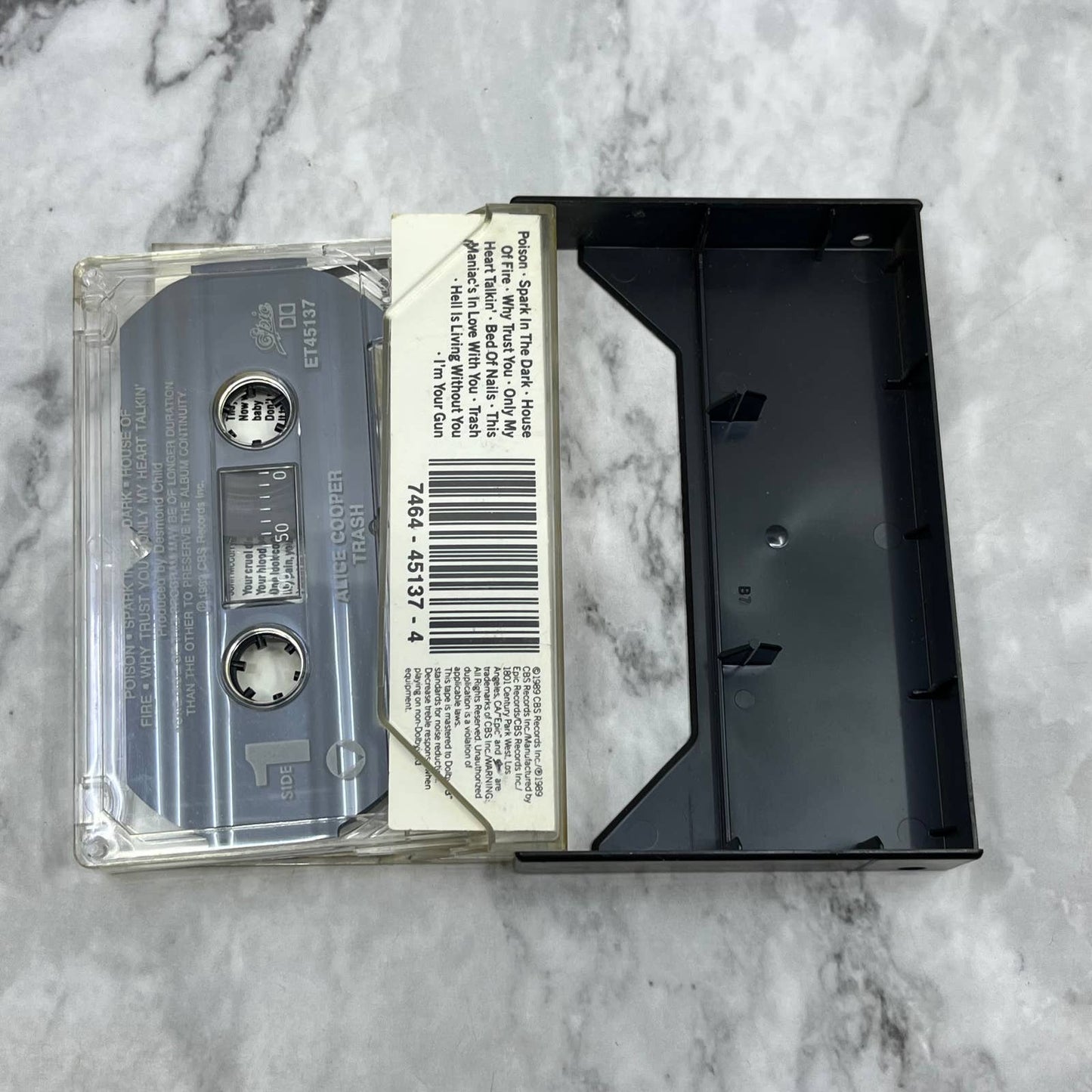 Alice Cooper Trash 1989 80’s Hard Rock/Heavy Metal Cassette Tape TD9-57