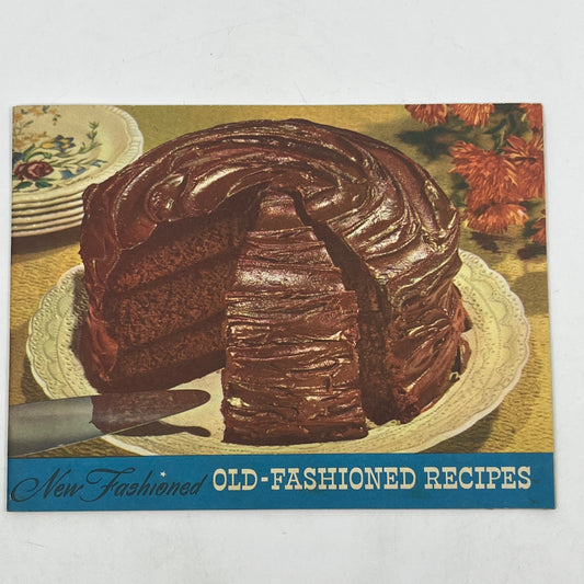 1953 New Fashioned Old Fashioned Recipes Arm & Hammer Cow Brand Cook Book V40-4