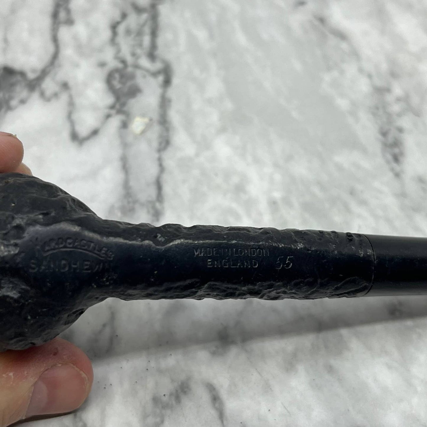 Hardcastle's Sandhewn 55 London Sandblasted Briar Tobacco Smoking Pipe TJ9-2