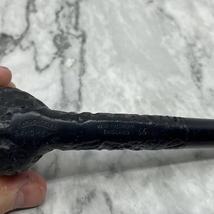 Hardcastle's Sandhewn 55 London Sandblasted Briar Tobacco Smoking Pipe TJ9-2