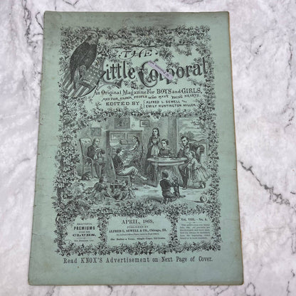 1869 April - The Little Corporal Original Magazine For Boys And Girls TB5