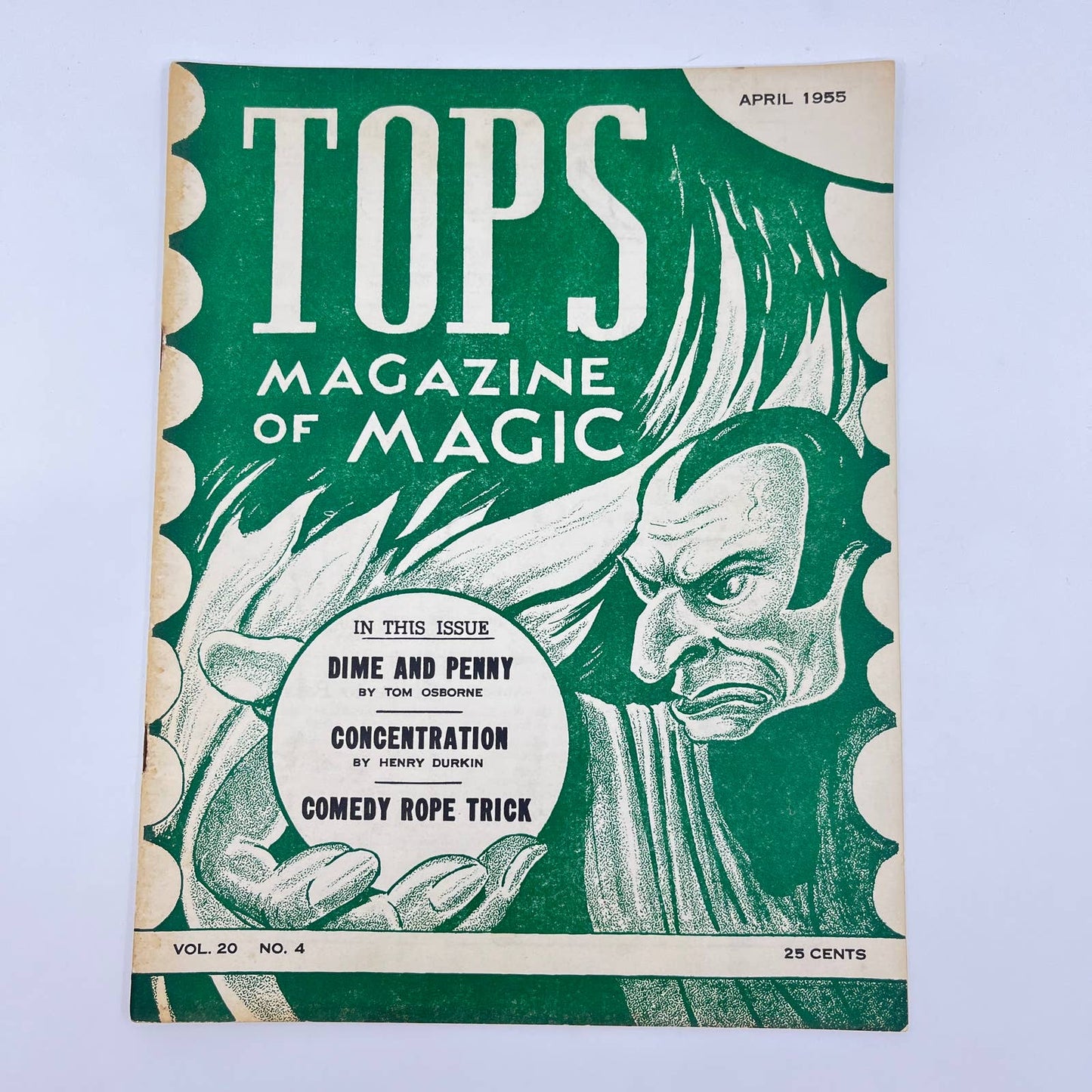 1955 April - Tops Magazine of Magic - Tricks Magicians TF7