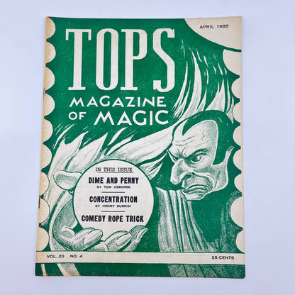 1955 April - Tops Magazine of Magic - Tricks Magicians TF7