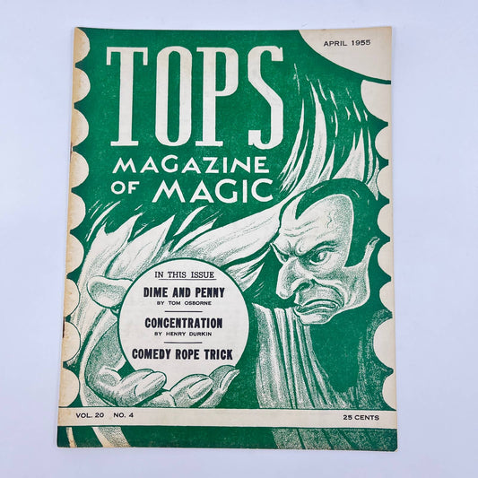1955 April - Tops Magazine of Magic - Tricks Magicians TF7