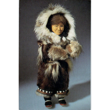 Eskimo Doll University of Alaska Museum Dolly Spencer Original Postcard PB7