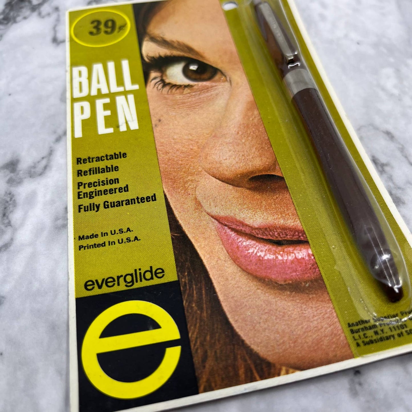 Vintage Everglide Ballpoint Pen NOS In Package SF1