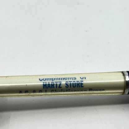 VTG Advertising Ballpoint Pen Hartz Store A.J. & C.J. Christianson Gary MN SC3