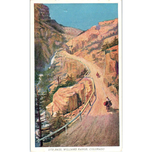 Ute Pass Williams Range Colorado Original Postcard P1-11