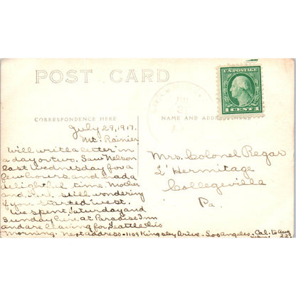 Antique Postcard Rainier National Park Co TD9-W2