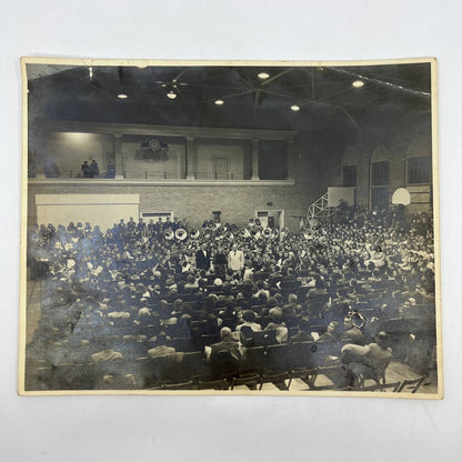 1940s 8x10 Photograph Band Assembly At Gettysburg High School PA AC9