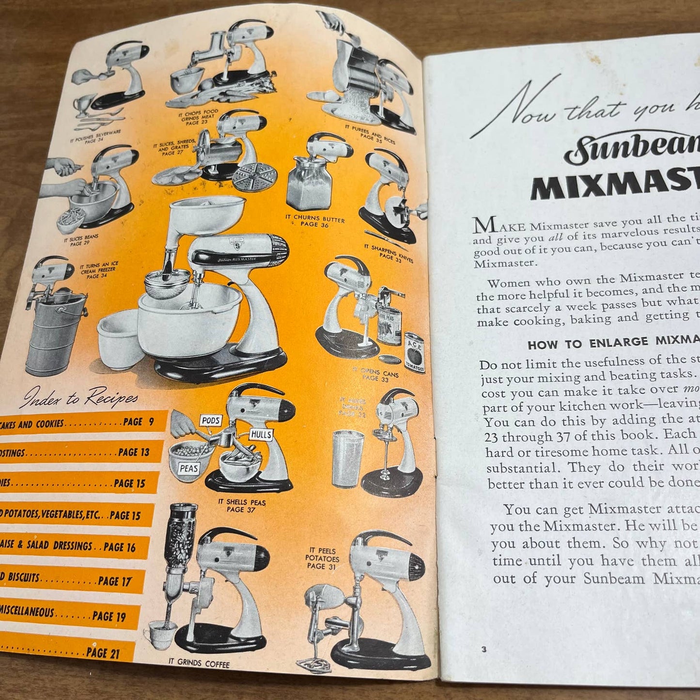 Vintage How to Get The Most Out of Your Sunbeam Mixmaster Manual Book BA4