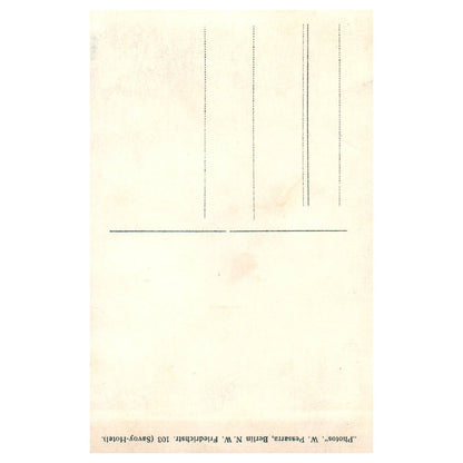 Victorian Man & Woman in Fancy Hats c1910 - Original Postcard RPPC TJ8-4