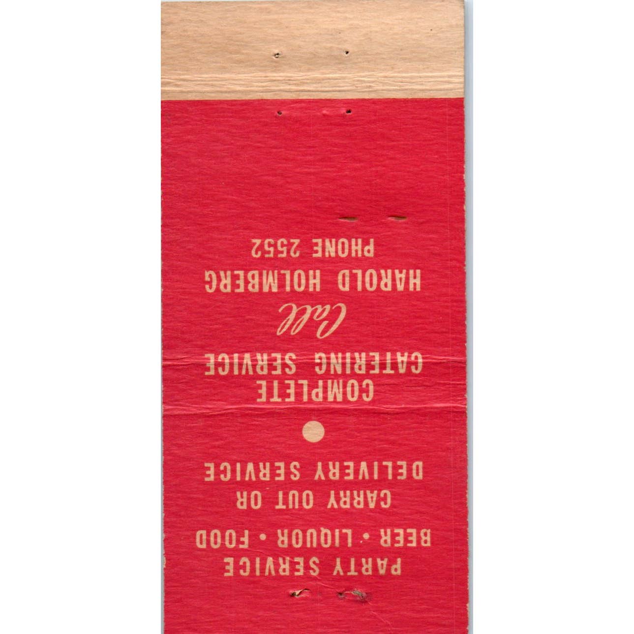 Sarge Biltz Restaurant Lafayette Indiana Advertising Matchbook Cover SA1-M11