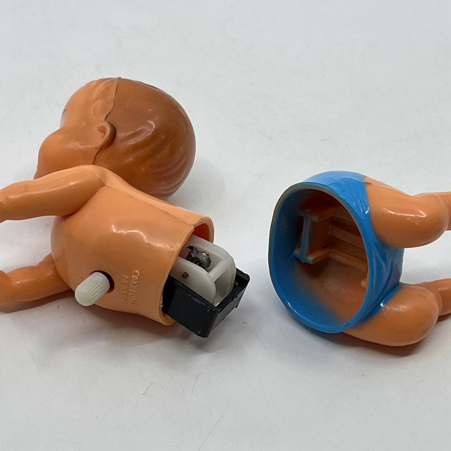 1950s Wind Up Crawling Baby Boy Toy Made in Hong Kong TH9
