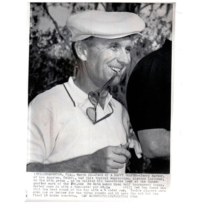 1960 Original Press Photo Golf Jerry Barber De Soto Lakes Open 8x10" AD2