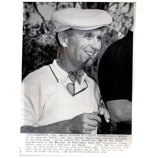 1960 Original Press Photo Golf Jerry Barber De Soto Lakes Open 8x10" AD2