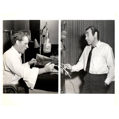 c1960 Press Photo Richard Burton Gary Merrill Churchill The Valiant Years TJ7-2