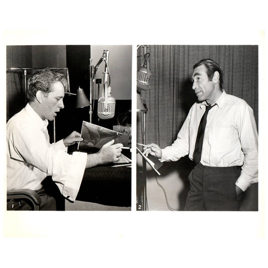 c1960 Press Photo Richard Burton Gary Merrill Churchill The Valiant Years TJ7-2