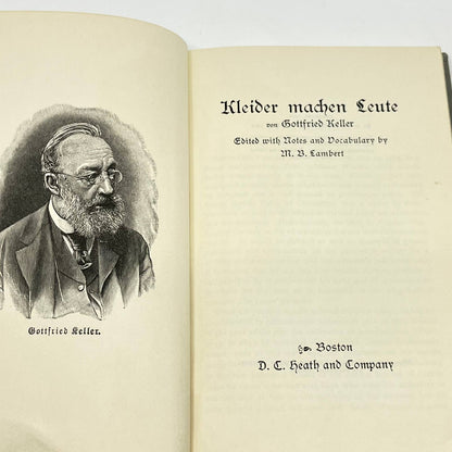 1902 Kleider Machen Leute (Studies in German Literature) Gottfried Keller TF9