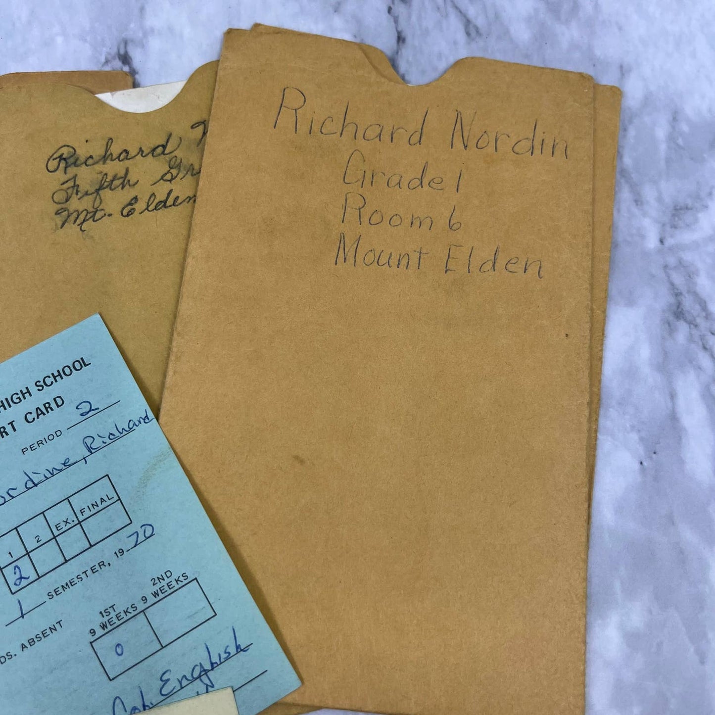 1958-71 Report Card Lot Richard Nordin in Mount Elden Coconino Flagstaff AZ EA4