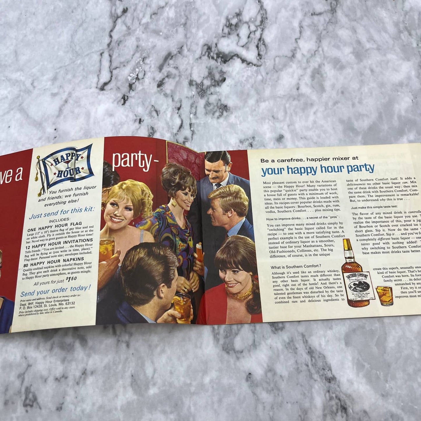 1968 Happy Hour Barguide 45 Prize Recipes Southern Comfort Party Cocktails TJ4