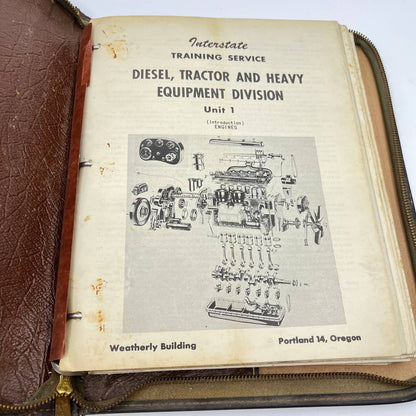 1945 Interstate Training Service Diesel Tractor & Heavy Equipment Manual Lot BA3