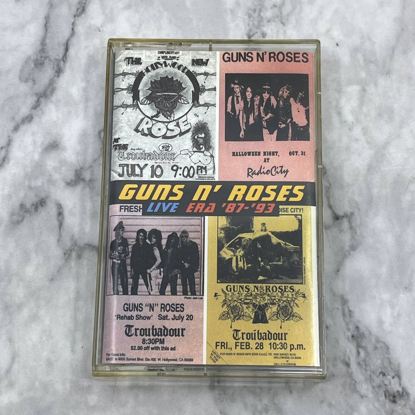 Guns N' Roses: Live Era '87-'93 RARE OOP Cassette Tape TD9-56