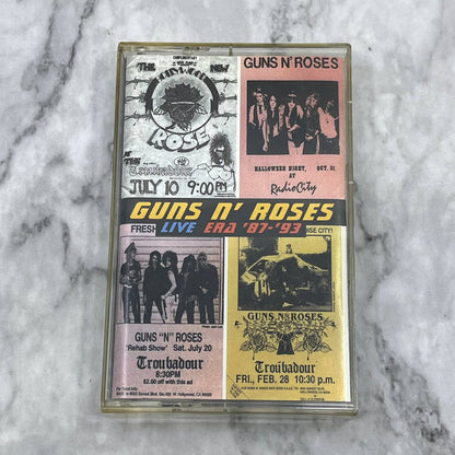 Guns N' Roses: Live Era '87-'93 RARE OOP Cassette Tape TD9-56