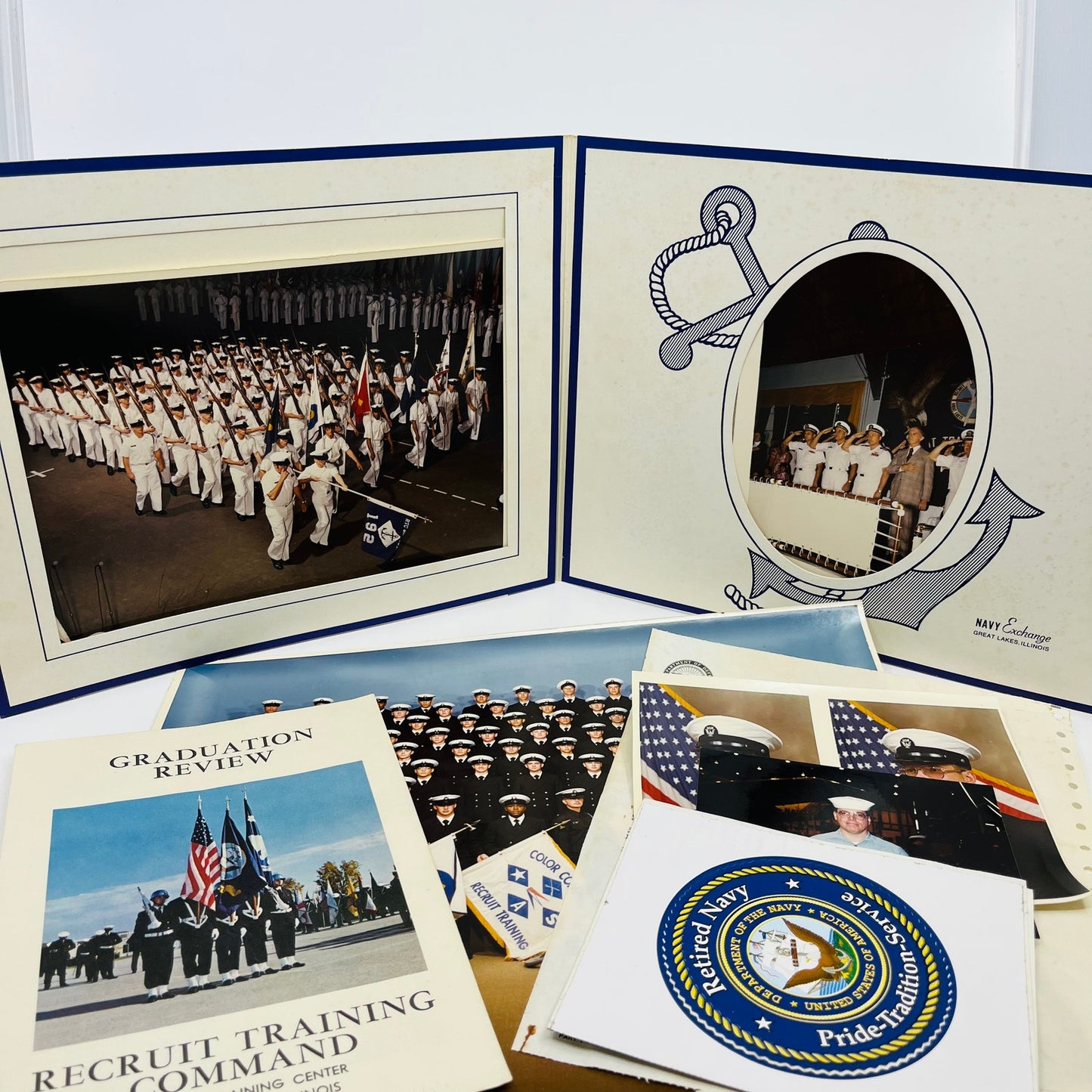 1970-80 Great Lakes US Navy Ephemera RTC Co 192 25th ATT Stover’s Smokers IL TH9